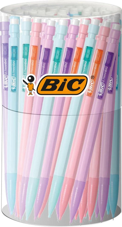 Bic matic - porte-mine - pastel - tube de 60 pièces - différentes couleurs