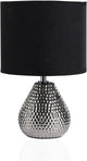 Lampe de table LED Pauleen gorgée d'argent e14 max. 20w argent, noir