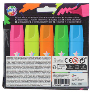 Creative Craft Group marquant des stylos néon, 5e.