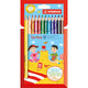 Crayon de couleur épaisse du trio stabililo - 12 couleurs