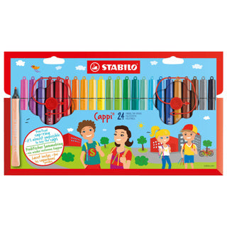 Stabilo Cappi Felt -Tip stylos, 24st.
