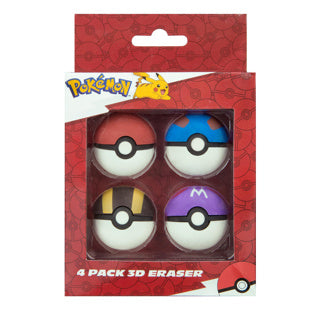 Jeu de gommes Undercover Pokémon - 4 pcs.