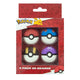 Jeu de gommes Undercover Pokémon - 4 pcs.