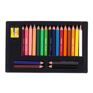 Bruynzeel Kids courts crayons de couleur épais, 20e.