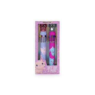 Dream pop lot de 2 stylos multicolores axelot | 6 pièces