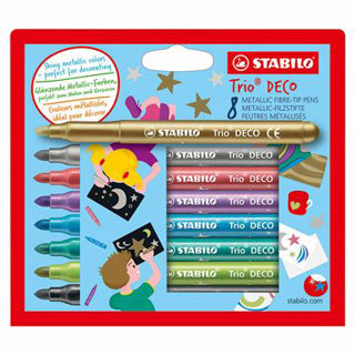 Stabilo trio déco métallique en feutre -tip 8e.