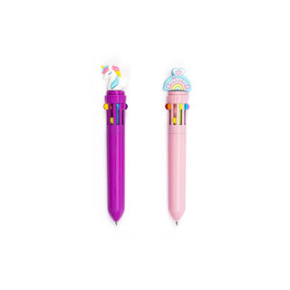 Dream pop lot de 2 stylos multicolores licorne | 6 pièces