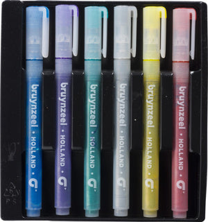 Bruynzeel Kids Glitter Felt -tip stylos, 6e.