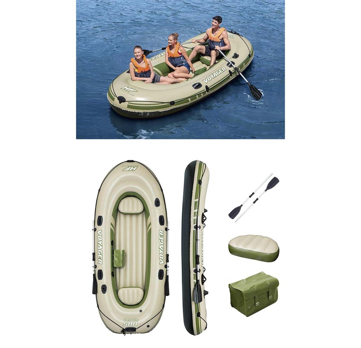 Bestway Hydro Force Boot Voyager 500 Set Green