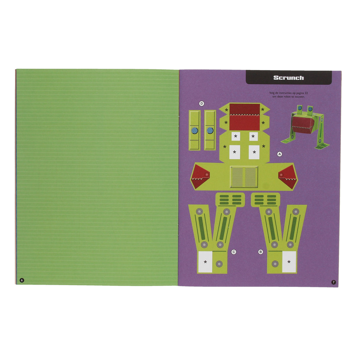 Jouets en papier Livre d’artisanat Cool Robots