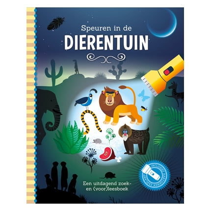 Recherche dans la lampe de poche Zoo + en carton
