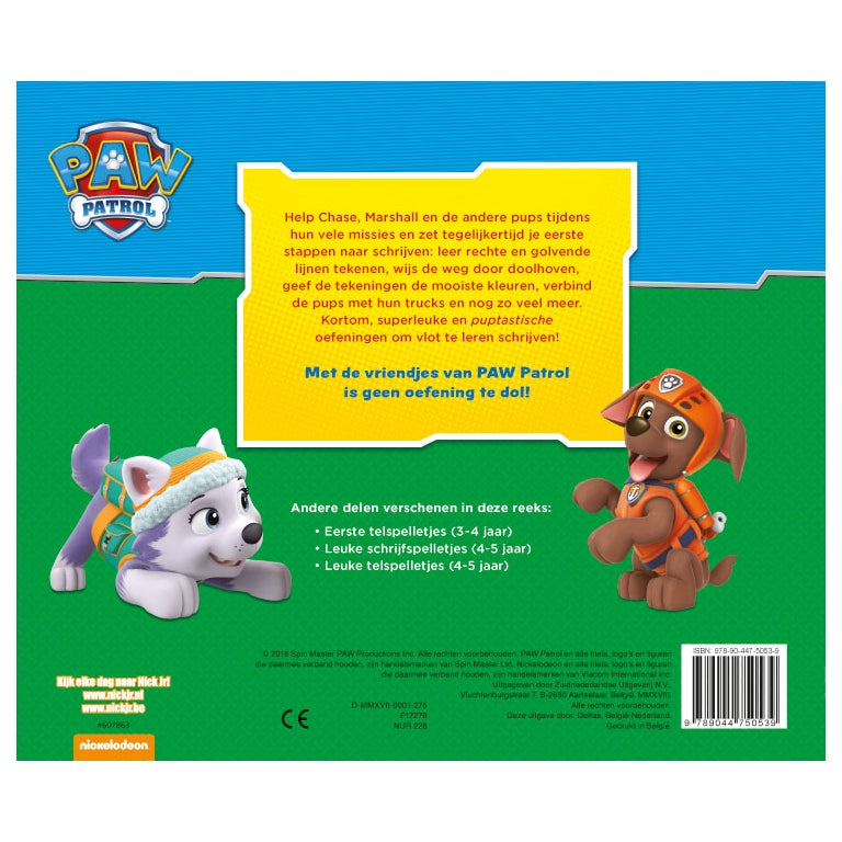 PAW Patrol First Writing Games (3-4 ans)