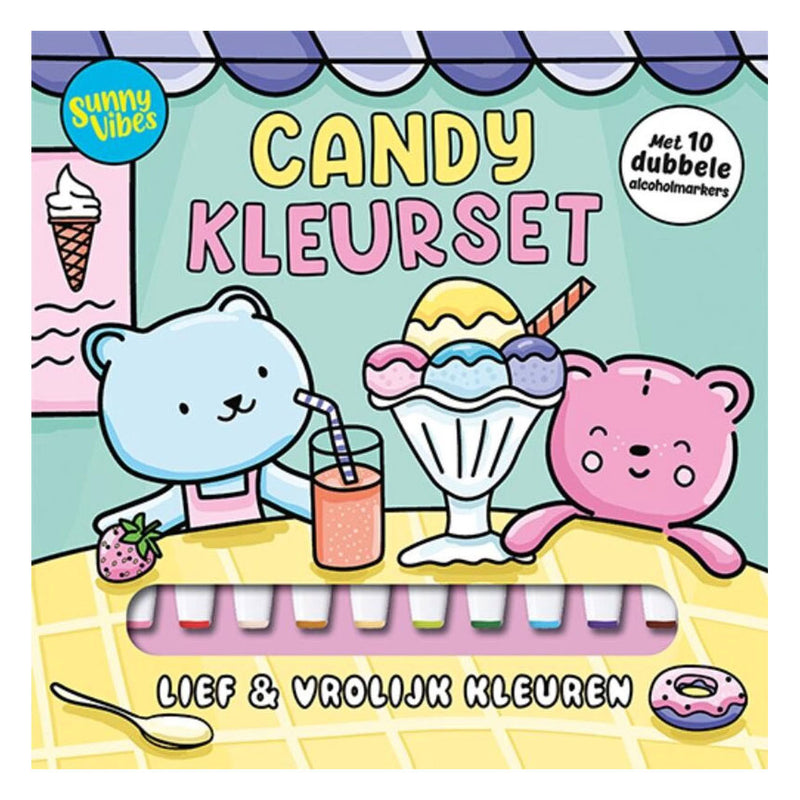 Livre de coloriage des éditeurs de lanternes, vibes ensoleillées - ensemble de coloriage de bonbons