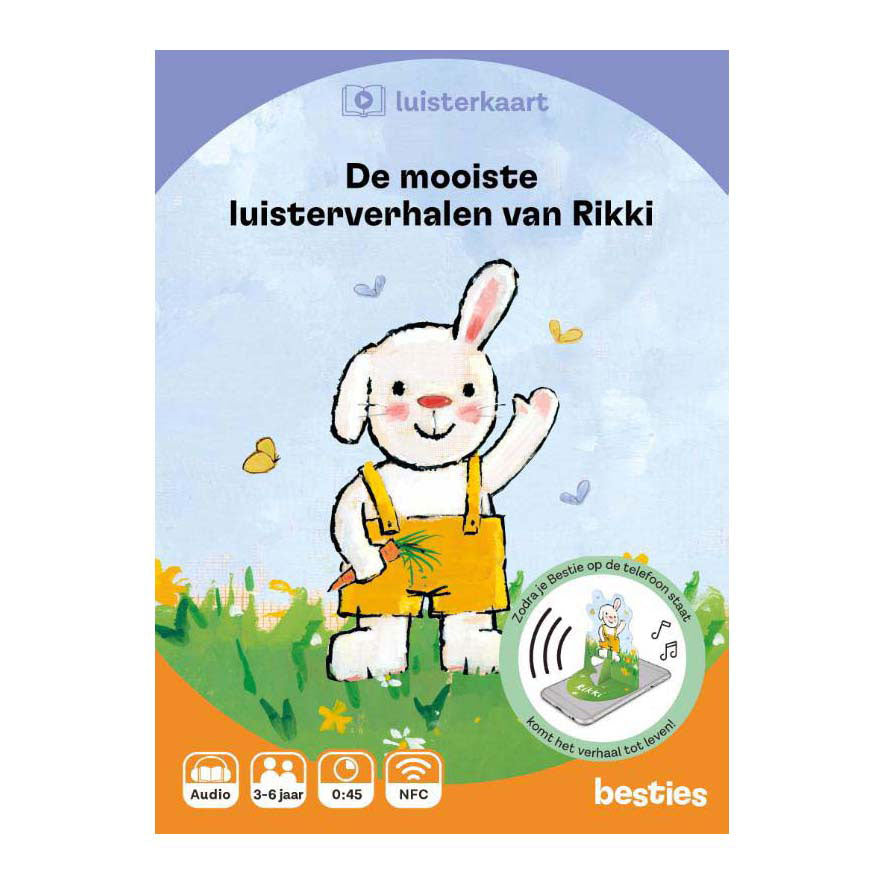 Livre central abritant les plus belles histoires d'écoute de la carte d'écoute Rikki