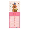 Calendrier d'anniversaire - capybara alle
