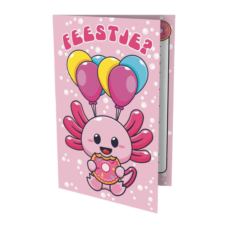 Invitations - axolotl 6pcs.