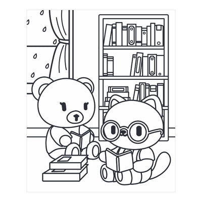 Livre de coloriage confortable - home sweet home.