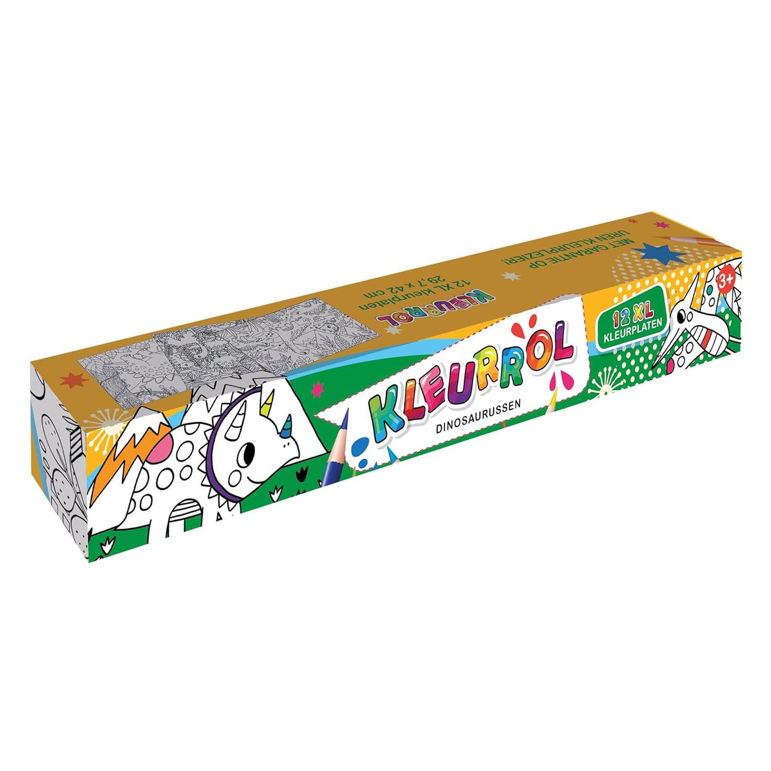 Rouleau de couleur xl - dinosaures