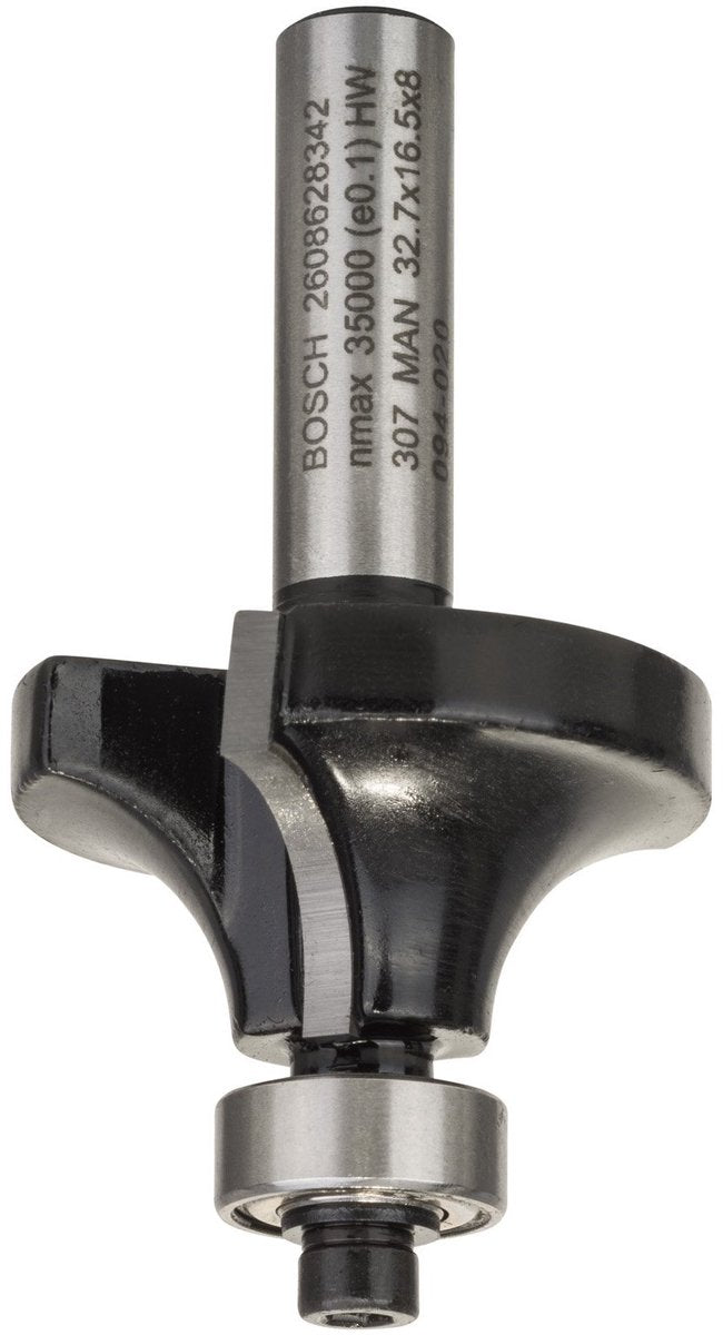 Fraise à profil arrondi Bosch + roulement hm 10x17mm 8mm
