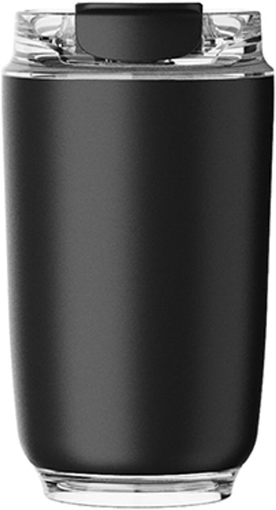 Sans marque sans marque tasse à café kozie en acier inoxydable 240 ml – double paroi isolée – noir – pour café et thé