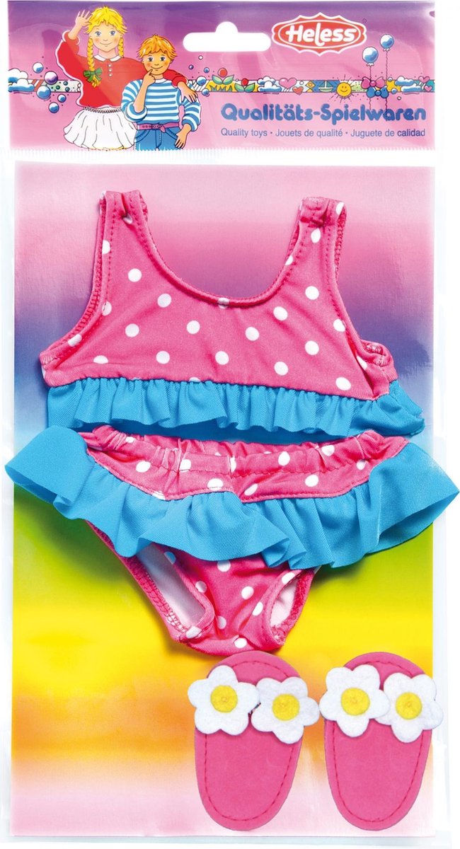 Dollbikini avec pantoufles, 28-35 cm