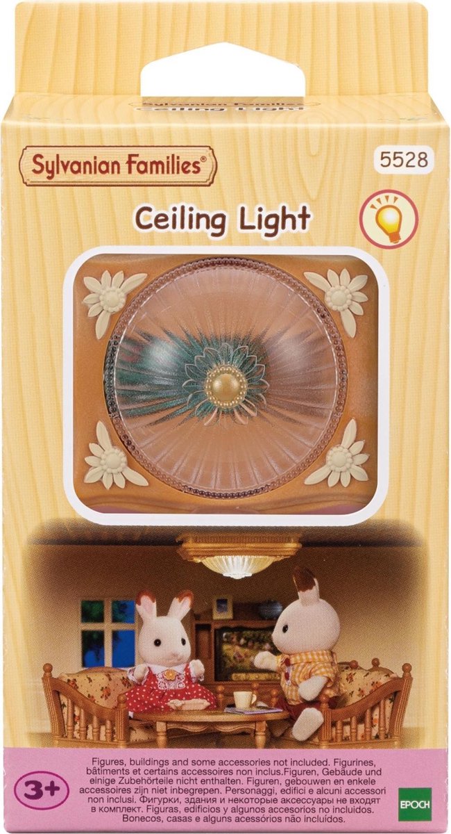 Plafonnier Sylvanian Family 5528 - convient pour une maison de démarrage 5303 et une grande maison de campagne 5302 avec éclairage