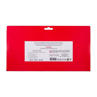 Ensemble de stylos en feutre Bruynzeel -Tip, 30 couleurs