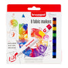 Bruynzeel - Marqueurs textiles Couleurs vives Junior 8 pièces