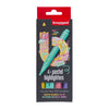 Les stylos marquants bruynzéels ensembles pastel 4 couleurs