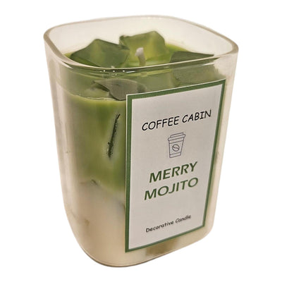 Bougie parfumée ambiance Manoir en verre joyeux mojito 6x8cm