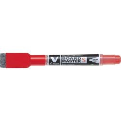 Marqueur v-board master Eraser Pilot extra fin rouge
