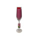 Bougie parfumée ambiance Manoir dans verre à champagne ø5,5xh26,5cm