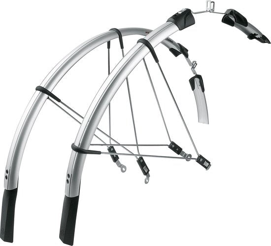 Sks Fender Set Raceblade Long 28 25 mm - Argent