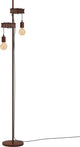 Lampadaire Eglo townshend 4 - e27 - 169 cm - marron noir