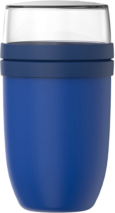 Mepal lunch pot xl ellipse - 750 + 300 ml - pot à yaourt et pot à muesli à emporter - passe au congélateur. micro-ondes et lave-vaisselle - bleu vif