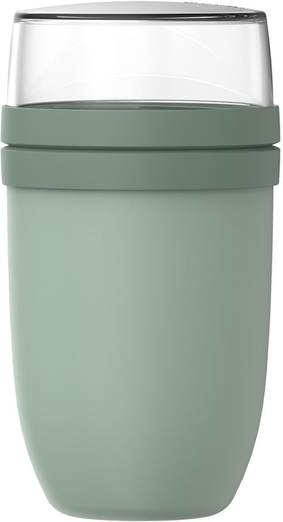 Mepal lunch pot xl ellipse - 750 + 300 ml - pot à yaourt et pot à muesli à emporter - passe au congélateur. micro-ondes et lave-vaisselle - sauge nordique