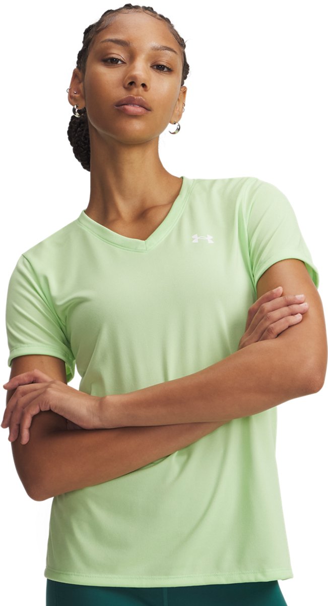 Under armour tech ssv - chemise de sport pour femme solid-grn - lumos lime blanc