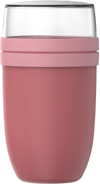 Mepal lunch pot xl ellipse - 750 + 300 ml - pot à yaourt et pot à muesli à emporter - passe au congélateur. micro-ondes et lave-vaisselle - mauve vif