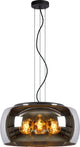 Lucide olivia - suspension - ø 50 cm - 3xe27 - fumé