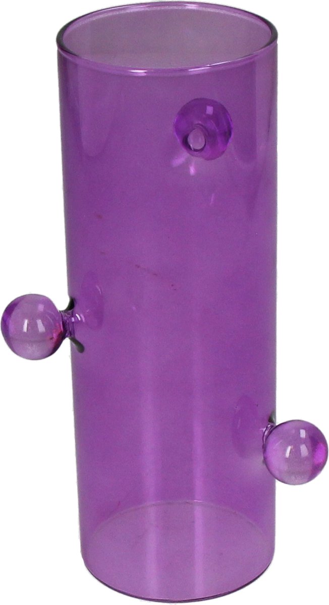 Vase collection HD verre lilas 8,8x8,8x18cm