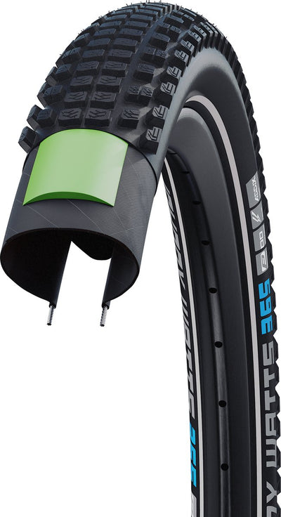 SCHWALBE JOHNNY WATTS 365 Raceguard Pliage Band 27.5x2.60 (65-584) Reflex noir