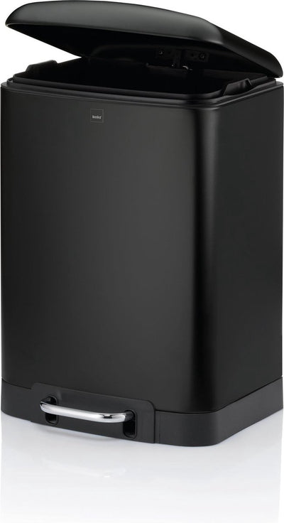 Kela poubelle, acier inoxydable, noir, 12 l - | davino