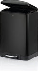 Kela poubelle, acier inoxydable, noir, 12 l - | davino