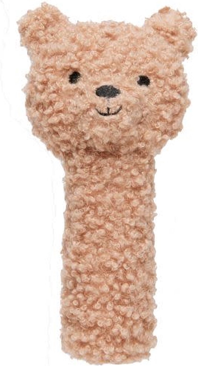 Jollein hochet ours en peluche - biscuit