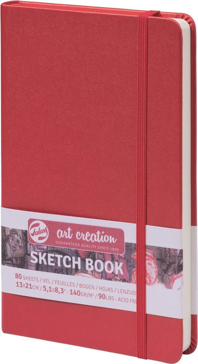 Talens art création • carnet de croquis rouge 13 x 21 cm 140 g 80 feuilles