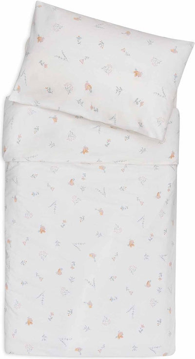 Jollein - housse de couette avec taie d'oreiller 100x140cm - couette lit, housse de couette bébé - jolis oiseaux
