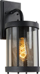 Lucide makkum - applique intérieur extérieur - 1xe27 - ip23 - noir