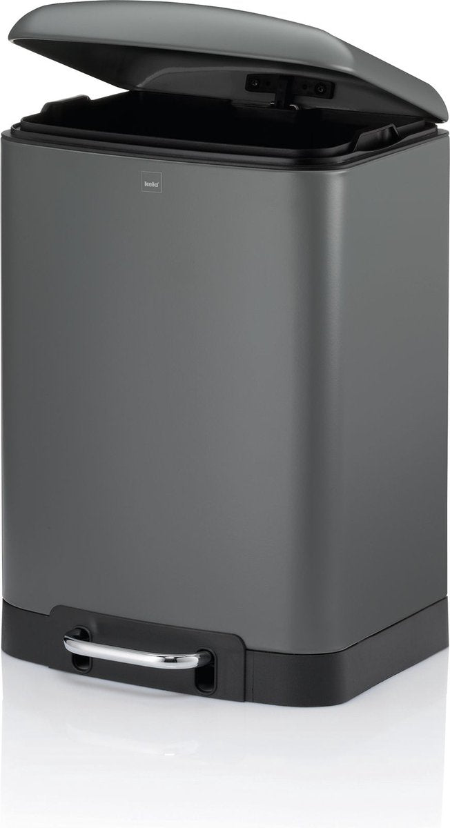 Poubelle Kela, acier inoxydable, anthracite, 12 l - | davino