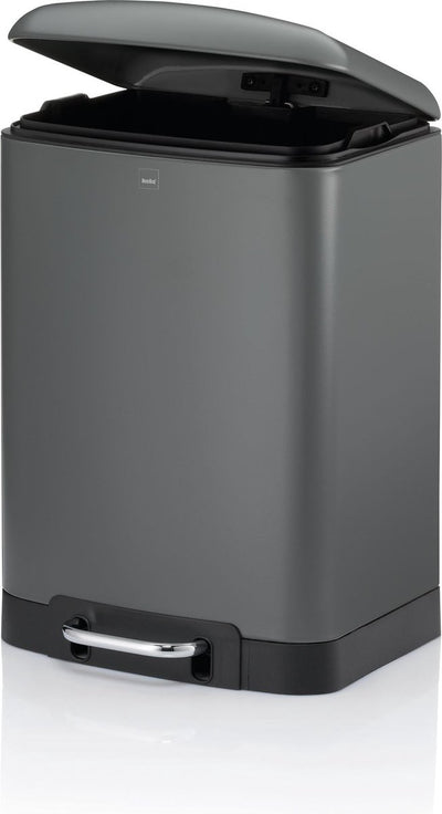 Poubelle Kela, acier inoxydable, anthracite, 12 l - | davino