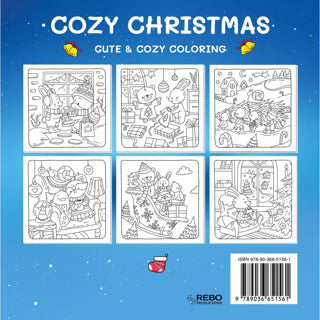 Rebo Publishers Cozy Christmas - joli livre de coloriage confortable